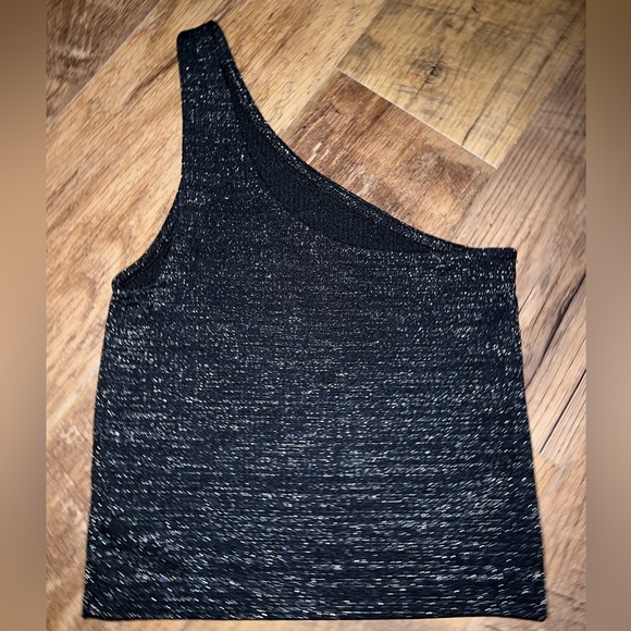 American eagle sparkly one shoulder crop top - Picture 3 of 4